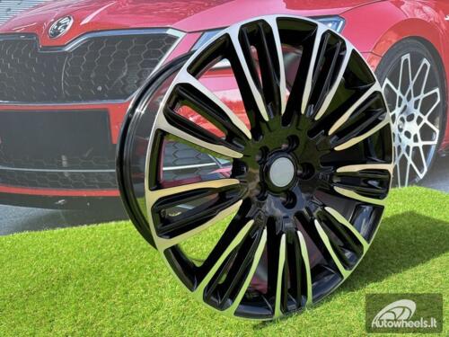 Ratlankis R22x9.5  5X120  ET  45  72.6  XE136  (FBX207)  Black Polished (MB)  For LAND  (P2)  (HYBRID FORGED)