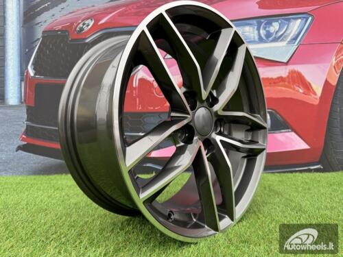 Ratlankis R18x8  5X112  ET  39  66.5  BK690  Grey Polished (MG)  For AUD  (K2)