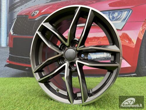 Ratlankis R18x8  5X112  ET  39  66.5  BK690  Grey Polished (MG)  For AUD  (K2+K4)