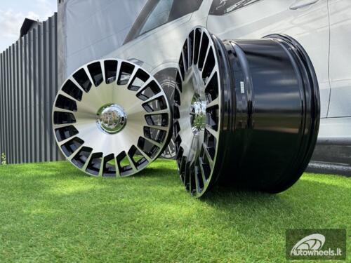 Ratlankis R19x8.5  5X112  ET  35  66.6  B1464  (REW019)  Black Polished (MB)  For MER  (P2)  (MAYBACH Rear+Front)