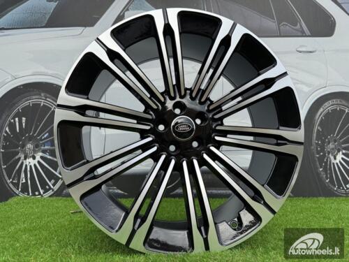 Ratlankis R22x9.5  5X108  ET  45  63.3  B1808  (FBX190)  Black Polished (MB)  For LAND  (Z5)  (HYBRID FORGED)