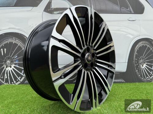 Ratlankis R22x9.5  5X108  ET  45  63.3  B1808  (FBX190)  Black Polished (MB)  For LAND  (Z5)  (HYBRID FORGED)