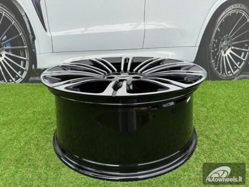 Ratlankis R22x9.5  5X108  ET  45  63.3  B1808  (FBX190)  Black Polished (MB)  For LAND  (Z5)  (HYBRID FORGED)