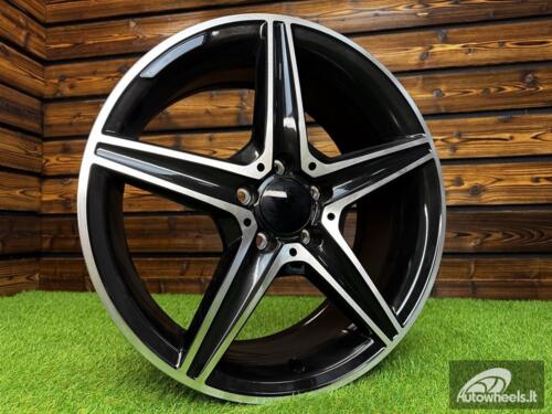 Ratlankis R19x8  5X112  ET  43  66.6  B5052  (FBX163)  Black Polished (MB)  For MER  (P2)  (HYBRID FORGED)