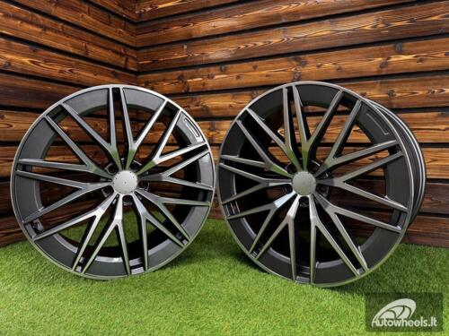 Ratlankis R22x11.5  5X112  ET  53  66.6  FBX387  Grey Polished (MG)  For MER  (Z5)  (HYBRID FORGED Rear+Front)