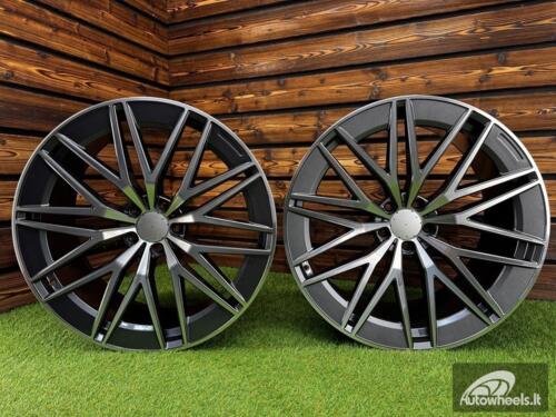 Ratlankis R22x10  5X112  ET  55  66.6  FBX387  Grey Polished (MG)  For MER  (Z5)  (HYBRID FORGED Rear+Front)