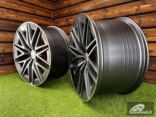 Ratlankis R22x10  5X112  ET  55  66.6  FBX387  Grey Polished (MG)  For MER  (Z5)  (HYBRID FORGED Rear+Front)