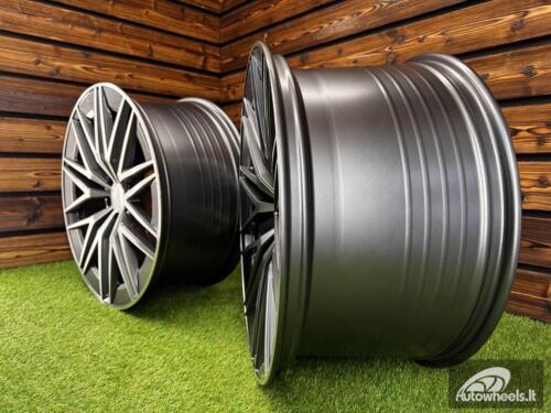 Ratlankis R22x10  5X112  ET  55  66.6  FBX387  Grey Polished (MG)  For MER  (Z5)  (HYBRID FORGED Rear+Front)