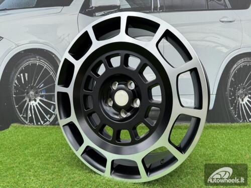 Ratlankis Land Rover Defender Octa Style R20X9J 5X120 ET38 72.56 Satin Black with Diamond Cut (Range Rover Sport)