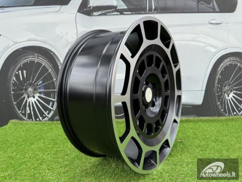 Ratlankis Land Rover Defender Octa Style R20X9J 5X120 ET38 72.56 Satin Black with Diamond Cut (Range Rover Sport)