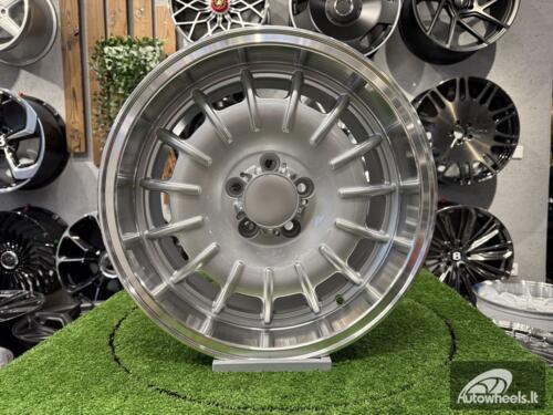 Ratlankis Mercedes Barock Style E 17X8J 5X112 ET30 66.6 Silver with Diamond Cut Lip