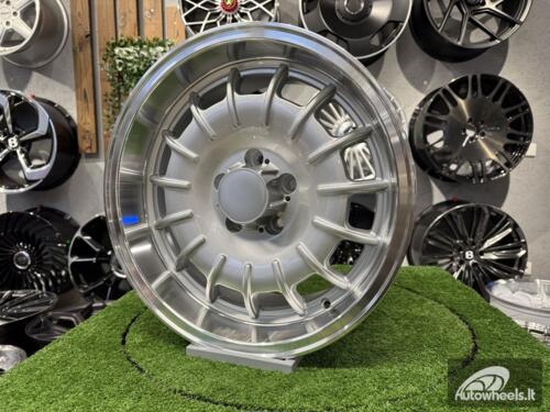 Ratlankis Mercedes Barock Style E 17X8J 5X112 ET30 66.6 Silver with Diamond Cut Lip