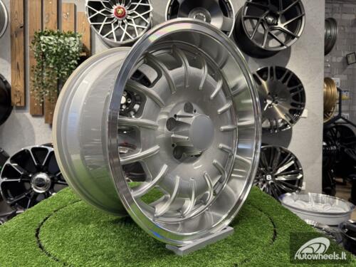 Ratlankis Mercedes Barock Style E 17X8J 5X112 ET30 66.6 Silver with Diamond Cut Lip