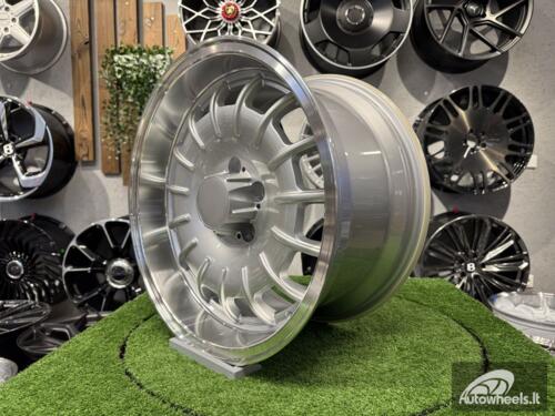 Ratlankis Mercedes Barock Style E 17X9J 5X112 ET30 66.6 Silver with Diamond Cut Lip