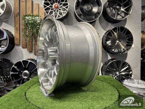 Ratlankis Mercedes Barock Style E 17X9J 5X112 ET30 66.6 Silver with Diamond Cut Lip