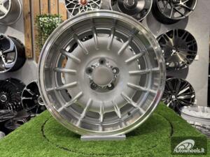 Ratlankis Mercedes Barock Style E 17X9J 5X112 ET30 66.6 Silver with Diamond Cut Lip