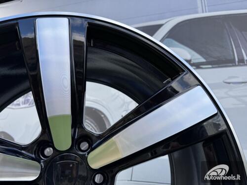 Ratlankis Forged New 5 Spoke Macan Style 21X10J 5X112 ET19 66.6 Black with Diamond Cut Face