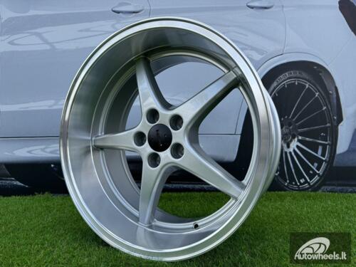 Ratlankis Volvo Ocean MK 18 Style R18X8.5 5X108 ET6 65.1 Silver with Diamond Cut Lip (240, 740, 940)