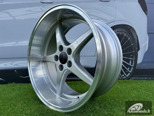 Ratlankis Volvo Ocean MK 18 Style R18X8.5 5X108 ET6 65.1 Silver with Diamond Cut Lip (240, 740, 940)