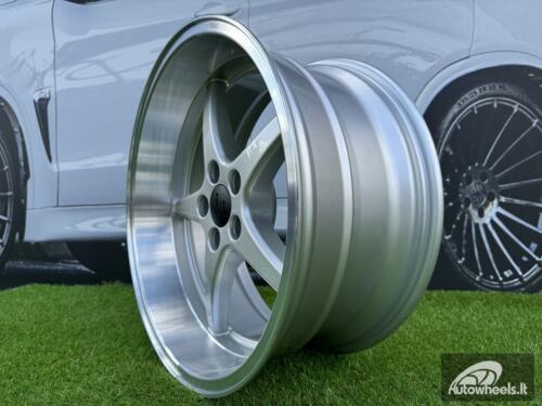 Ratlankis Volvo Ocean MK 18 Style R18X8.5 5X108 ET6 65.1 Silver with Diamond Cut Lip (240, 740, 940)