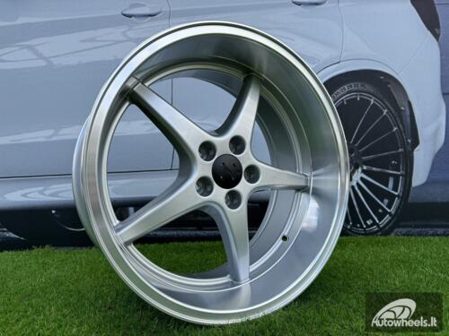 Ratlankis Volvo Ocean MK 18 Style R18X8.5 5X108 ET6 65.1 Silver with Diamond Cut Lip (240, 740, 940)