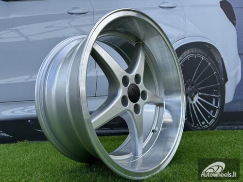 Ratlankis Volvo Ocean MK 18 Style R18X8.5 5X108 ET6 65.1 Silver with Diamond Cut Lip (240, 740, 940)