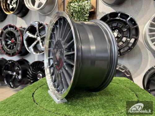 Ratlankis Alpina Classic 3 series styling 16X8J 4X100 ET15 57.1 Grey with Diamond Cut