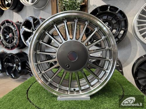Ratlankis Alpina Classic 3 series styling 16X7J 4X100 ET15 57.1 Hyper Black with Diamond Cut