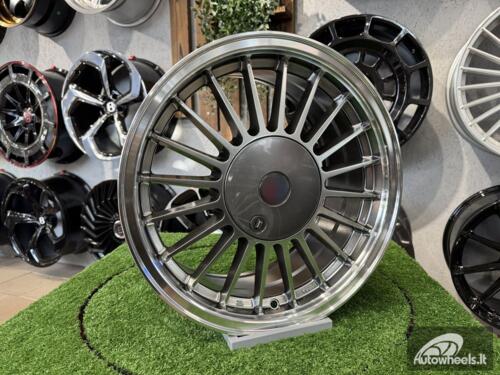 Ratlankis Alpina Classic 3 series styling 16X7J 4X100 ET15 57.1 Hyper Black with Diamond Cut