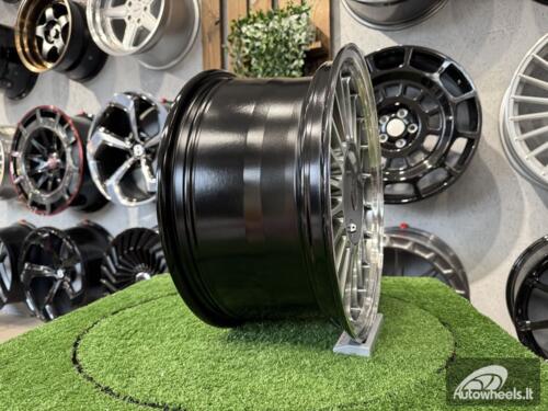 Ratlankis Alpina Classic 3 series styling 16X7J 4X100 ET15 57.1 Hyper Black with Diamond Cut