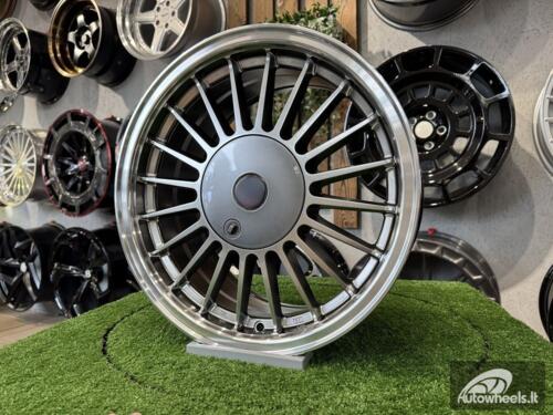 Ratlankis Alpina Classic 3 series styling 16X7J 4X100 ET15 57.1 Hyper Black with Diamond Cut