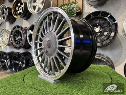 Ratlankis Alpina Classic 3 series styling 16X7J 4X100 ET15 57.1 Hyper Black with Diamond Cut