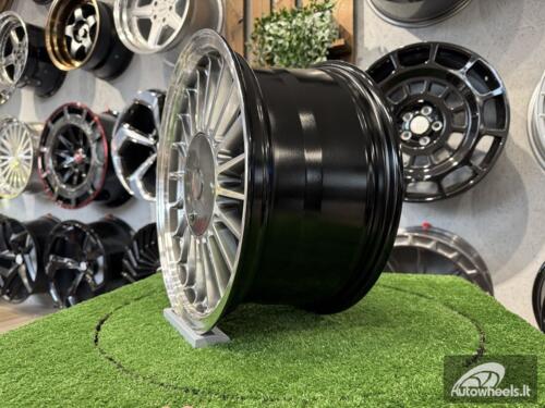 Ratlankis Alpina Classic 3 series styling 16X7J 4X100 ET15 57.1 Hyper Black with Diamond Cut