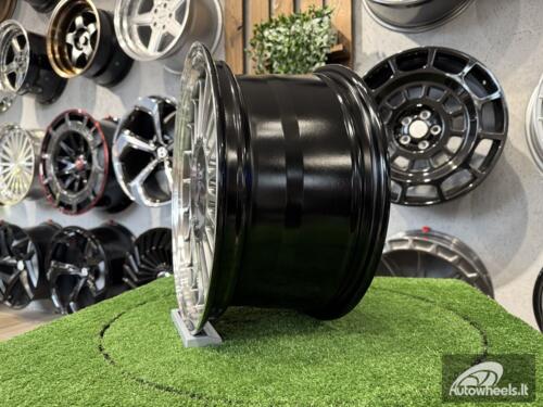 Ratlankis Alpina Classic 3 series styling 16X7J 4X100 ET15 57.1 Hyper Black with Diamond Cut