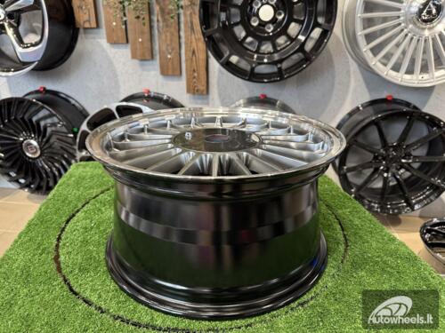 Ratlankis Alpina Classic 3 series styling 16X7J 4X100 ET15 57.1 Hyper Black with Diamond Cut