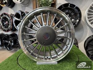Ratlankis Alpina Classic 3 series styling 16X7J 4X100 ET15 57.1 Hyper Black with Diamond Cut