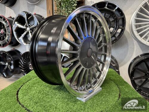 Ratlankis Alpina Classic 3 series styling 16X8J 4X100 ET15 57.1 Hyper Black with Diamond Cut