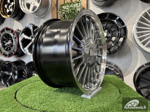 Ratlankis Alpina Classic 3 series styling 16X8J 4X100 ET15 57.1 Hyper Black with Diamond Cut