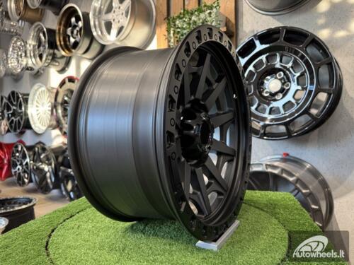 Ratlankis 4x4 Blazer Off Road 18X9J 6X139.7 ET0 110.1 Matt Grey with Black Lip