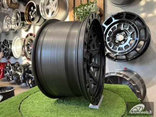 Ratlankis 4x4 Blazer Off Road 18X9J 6X139.7 ET0 110.1 Matt Grey with Black Lip