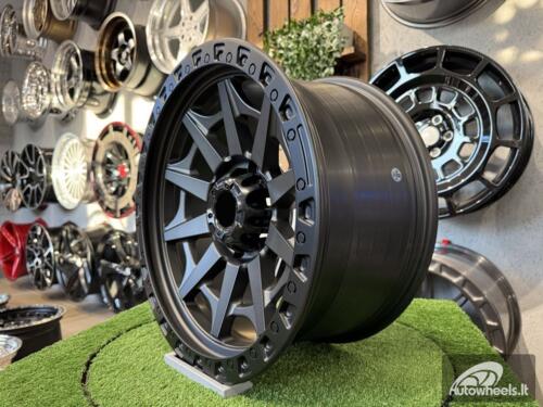 Ratlankis 4x4 Blazer Off Road 18X9J 6X139.7 ET0 110.1 Matt Grey with Black Lip