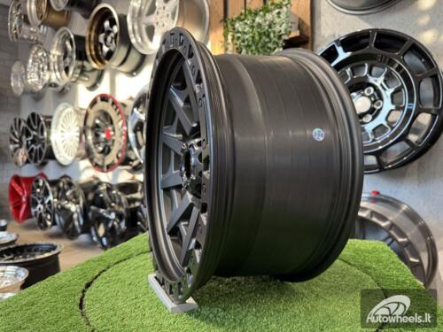 Ratlankis 4x4 Blazer Off Road 18X9J 6X139.7 ET0 110.1 Matt Grey with Black Lip