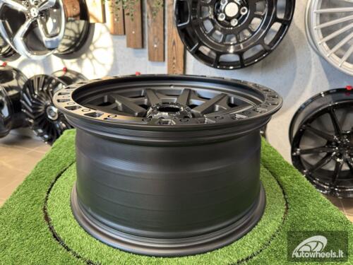 Ratlankis 4x4 Blazer Off Road 18X9J 6X139.7 ET0 110.1 Matt Grey with Black Lip