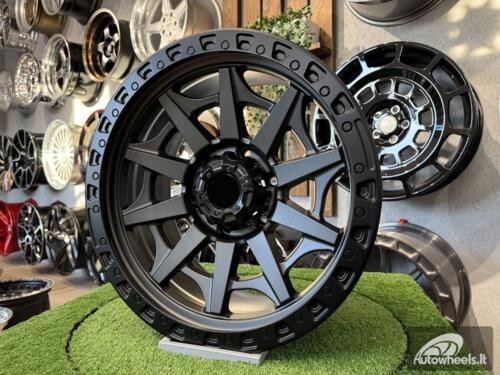 Ratlankis 4x4 Blazer Off Road 18X9J 6X139.7 ET0 110.1 Matt Grey with Black Lip