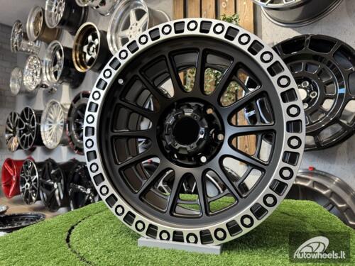 Ratlankis Fuel Off Road Cycle Style 17X9J 6X139.7 ET0 110.1 Matt Black with Diamond Cut Lip