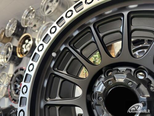 Ratlankis Fuel Off Road Cycle Style 17X9J 6X139.7 ET0 110.1 Matt Black with Diamond Cut Lip