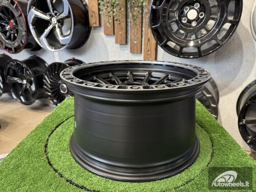 Ratlankis Fuel Off Road Cycle Style 17X9J 6X139.7 ET0 110.1 Matt Black with Diamond Cut Lip