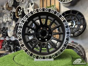 Ratlankis Fuel Off Road Cycle Style 17X9J 6X139.7 ET0 110.1 Matt Black with Diamond Cut Lip