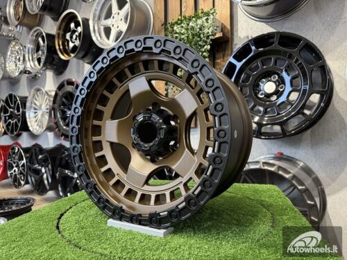 Ratlankis Fuel Off Road Wrap Style 17X9J 6X139.7 ET0 110.1  Bronze with Black Lip