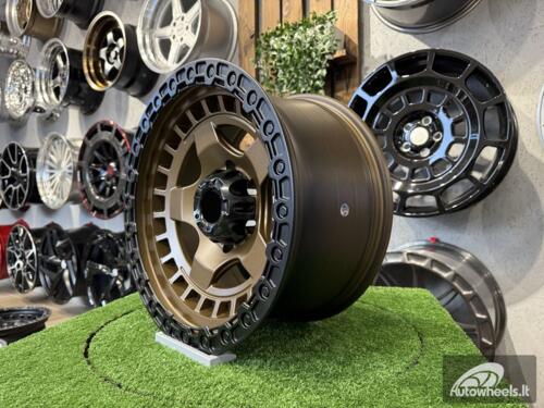 Ratlankis Fuel Off Road Wrap Style 17X9J 6X139.7 ET0 110.1  Bronze with Black Lip